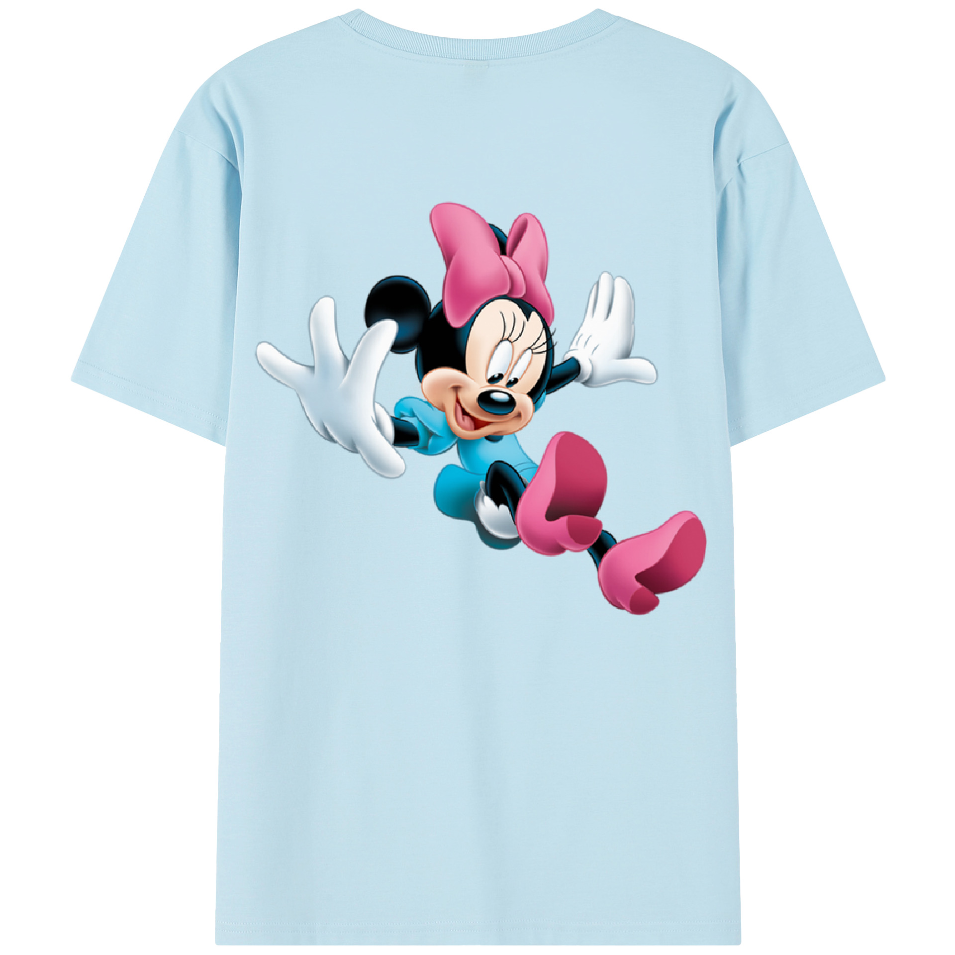 （画像用） ミッキーマウス Mickey Mouse 綿100％半袖Tシャツ（背面プリント）